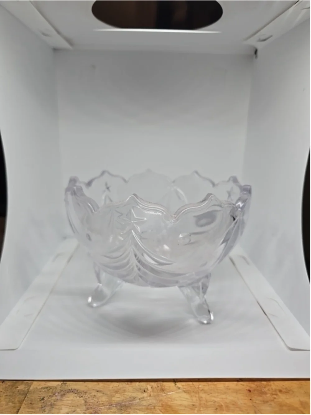 Mikasa Candy Bowl, Roind,Christmas Tree Design On Bowl, 6 Inch, Footed
